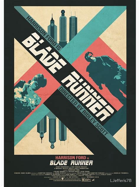 "Ridley Scott's Blade Runner Film Poster" Poster for Sale by LJefferis78 | Redbubble