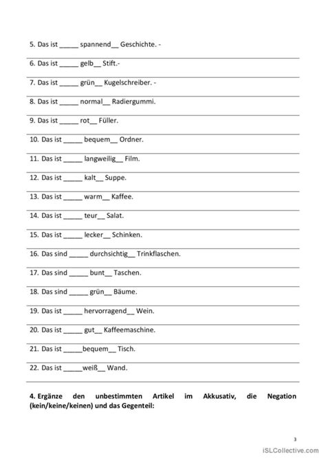 Adjektivdeklination im Nominativ und…: Deutsch DAF Arbeitsblätter pdf & doc