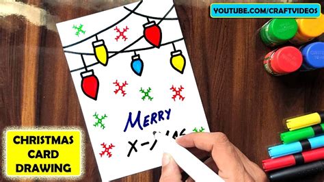 CHRISTMAS CARD DRAWING IDEAS EASY - Speed Drawing