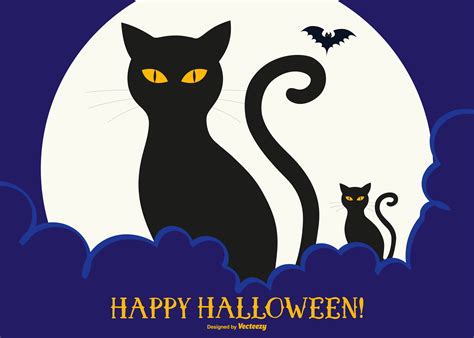Happy Halloween Cat Clip Art