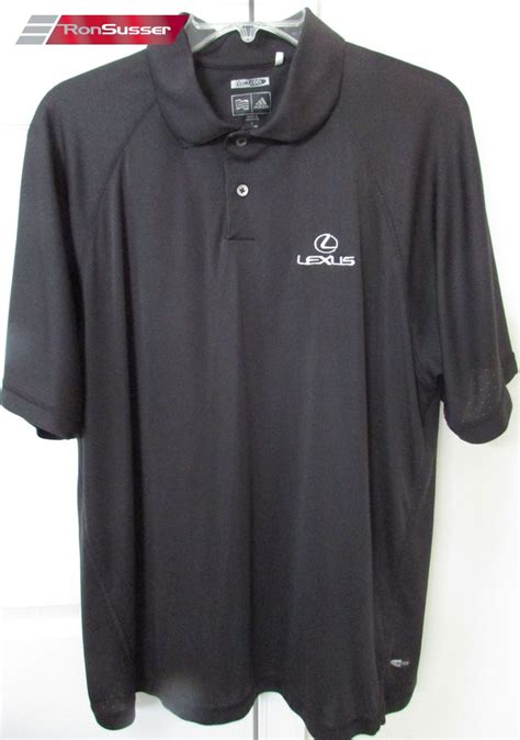 Lexus Polo Golf Shirt Black By Adidas Large EUC – RonSusser.com