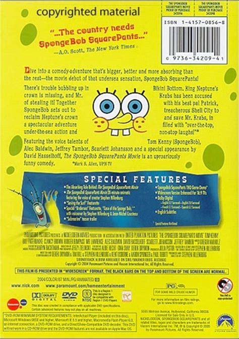 SpongeBob SquarePants Movie, The (Widescreen) (DVD 2004) | DVD Empire