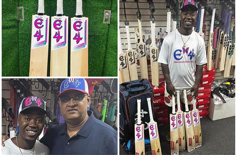 Sherfane Rutherford brandishing Cricket Zone USA’s E4 at CPL 2023 ...