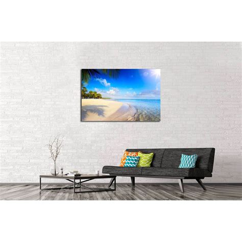 Summer tropical Beach №3194 Ready to Hang Canvas Print – Zellart Canvas Prints