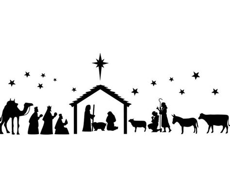 Nativity Scene SVG, Nativity SVG, PNG, Eps, Dxf, Jpg Instant Digital ...