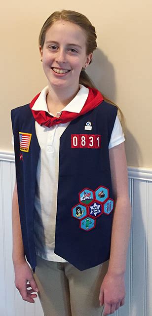 Bridget Earns American Heritage Girl Badges - Seton Student Achievements