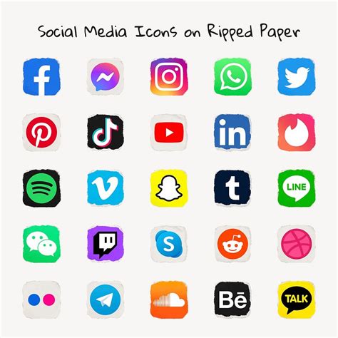 Social Media Logos Images & Templates | Free PSD, Photos, and ...