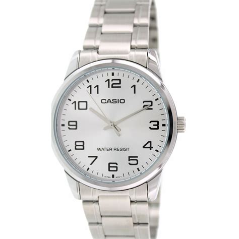 Casio - Men's Analog Quartz Stainless Steel Watch MTP-V001D-7B - Walmart.com - Walmart.com