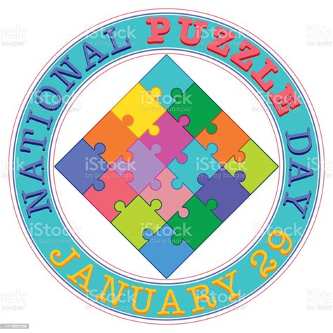 National Puzzle Day Banner Design Stock Illustration - Download Image ...