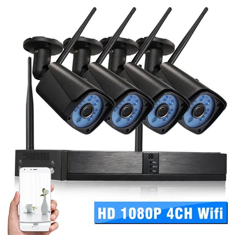 Aliexpress.com : Buy Wifi NVR With Camera Kit 4CH Channel HD Wifi NVR ...