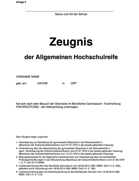 Beglaubigte Übersetzung des Abiturs - Zeugnis der allgemeinen Hochschulreife - Shop-Translation ...