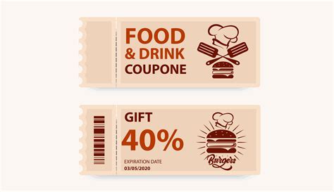 Food Coupon Vector Art, Icons, and Graphics for Free Download