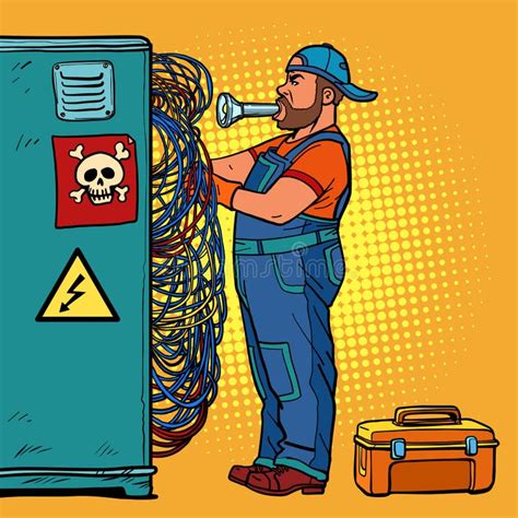 Repairs Wires Stock Illustrations – 52 Repairs Wires Stock Illustrations, Vectors & Clipart ...