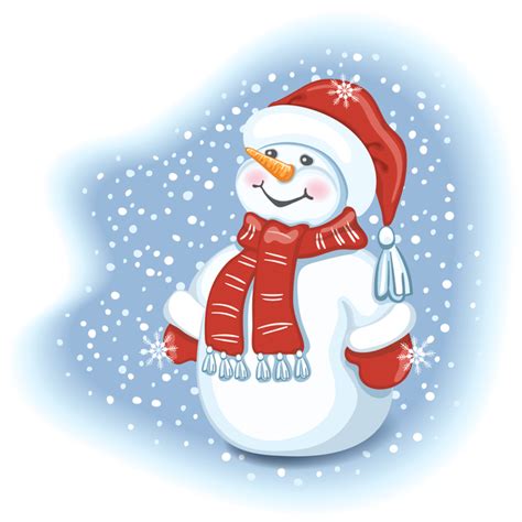 Cute christmas snowman vector design 02 free download