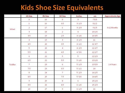 children's shoe size chart - Google Search | Shoe size chart kids, Baby shoe size chart, Baby ...