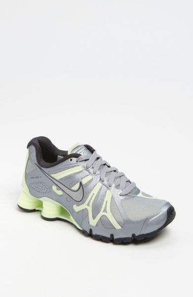 Nike Shox Turbo 13 Running Shoe Women in Silver (grey/ volt) | Lyst