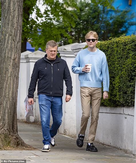 Singer Aled Jones is spotted walking around Notting Hill with his son ...