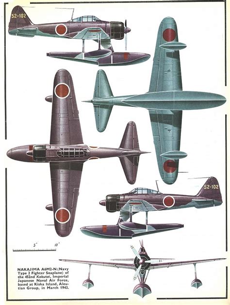 Nakajima A6M2-N Rufe | Aircraft art, Vintage aircraft, Wwii fighters