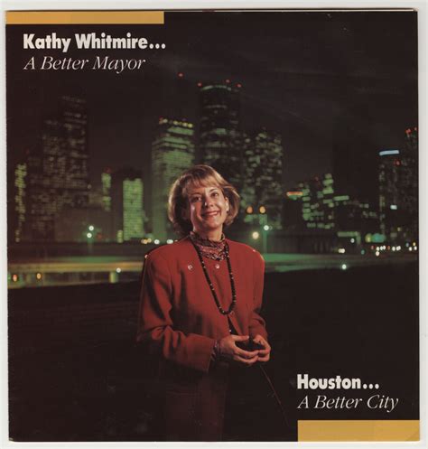 Breaking the Glass Ceiling: Mayor Kathy Whitmire | Houston History Magazine