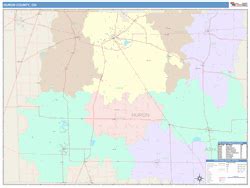 Huron County, OH Map Book (Color Cast Style)