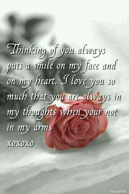 Thinking of you | Love quotes for girlfriend, Sweet love quotes, Romantic love poems