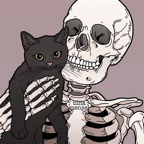 Metal of Horror {: | Skeleton art, Cat art, Skull art