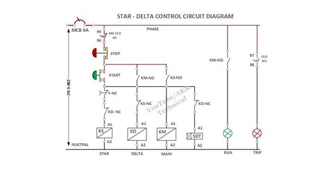 Star Delta Control Wiring Diagram - Weaveal