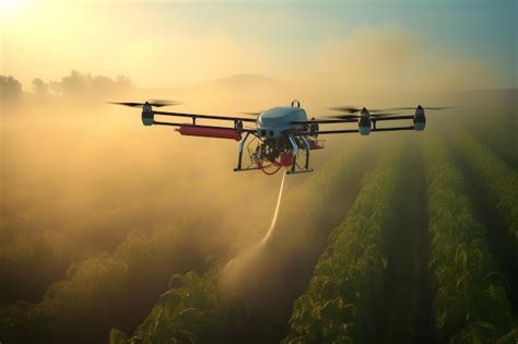 Premium AI Image | HighFlying Crop Safety Aerial Pesticide Spraying ...