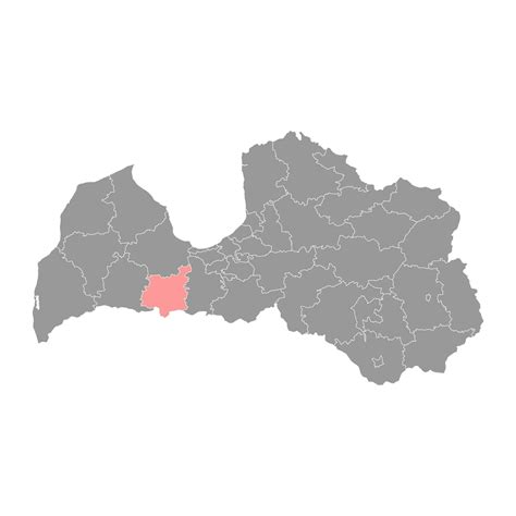 Dobele district map, administrative division of Latvia. Vector illustration. 23823198 Vector Art ...