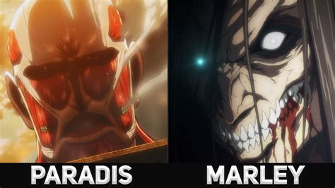 Marley VS Paradis - Attack on the Island - Attack On Titan Season 4 ...