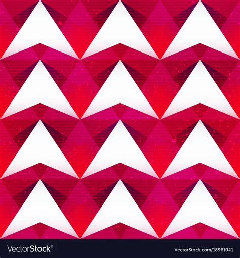 Red triangle seamless pattern Royalty Free Vector Image