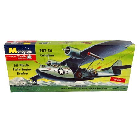 Great Lakes VNTG - Monogram PBY-5A Catalina Twin-Engine Bomber Model Kit