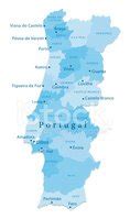 Portugal Vector Map Regions Isolated Stock Clipart | Royalty-Free | FreeImages
