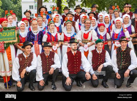 Czech Republic, Group Dressed in Folklore Costume of the Wischauer ...