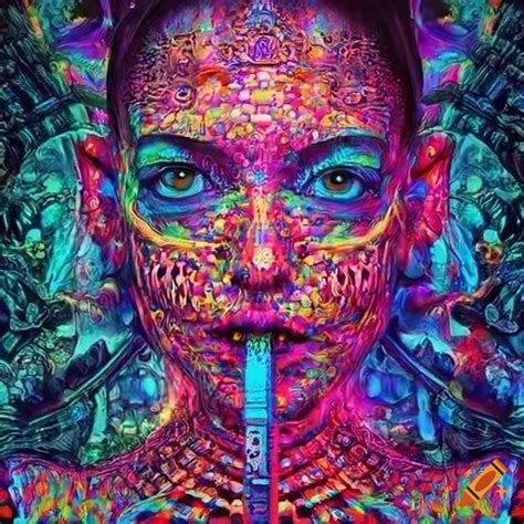 Surreal and colorful digital artwork on Craiyon