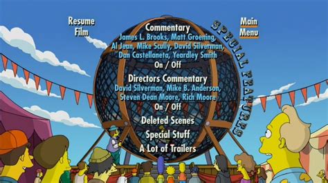 The Simpsons Movie (2007) - DVD Movie Menus