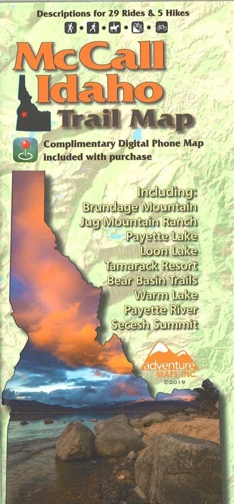 McCall, Idaho Trail Map by Adventure Maps | Maps.com.com