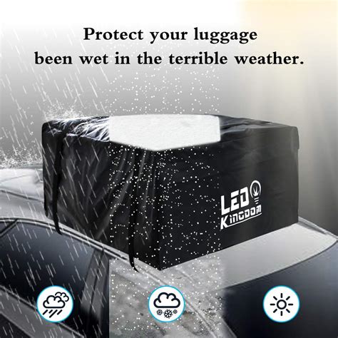 Waterproof Cargo Top Storage Bag 15 Cubic Feet Heavy Duty Rooftop Bag Vehicle Soft Shell Carrier ...