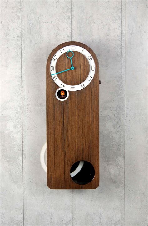 Modern Cuckoo Clock Round Big Pendulum - Etsy