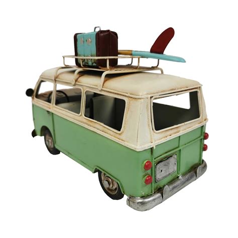 VW Green Metal Bus Model | Boxman