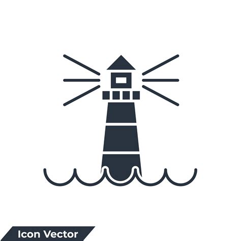 lighthouse icon logo vector illustration. lighthouse symbol template ...