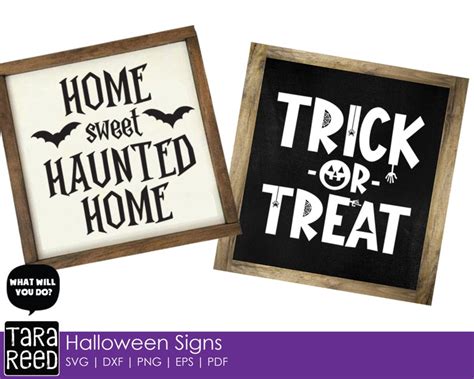 Halloween Signs SVG and Cut Files - Etsy