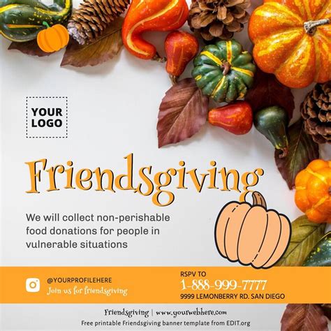 Design Friendsgiving Invitation Templates Online