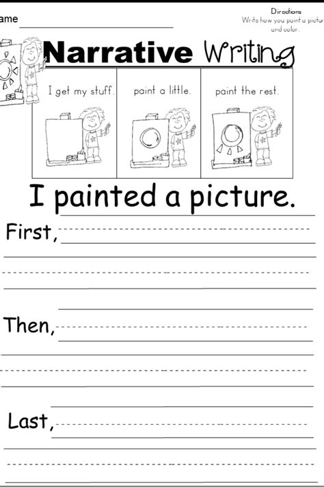 Narrative Writing Worksheets - Printable Word Searches