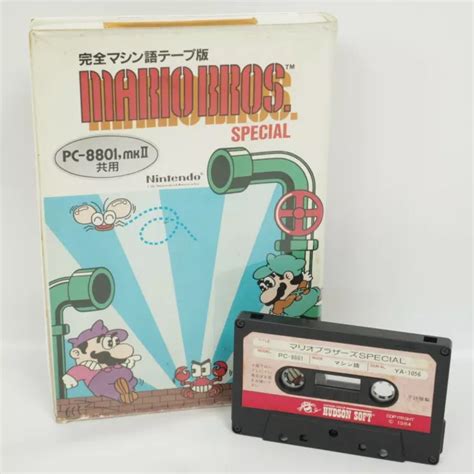 MARIO BROS. SPECIAL PC-8801 mk II Cassette Tape Ver 1592 $200.00 - PicClick