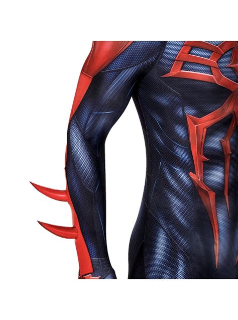 Comics Spider-Man 2099V2 Miguel O'Hara Battle Suit Halloween Cosplay Costume Set - Magic Wardrobes