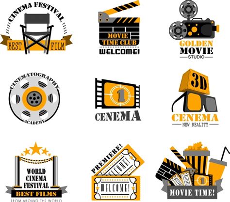 Cinema vectors free download 197 editable .ai .eps .svg .cdr files