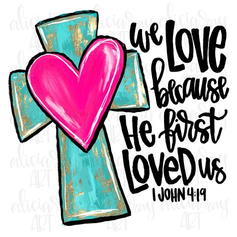 Valentine Sublimation Design Christian Hand Drawn PNG Digital Download ...