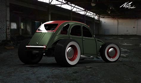 ArtStation - Citroen 2cv Custom Hotrod