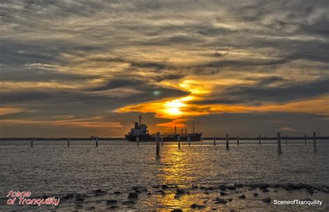 Scene of Tranquility: Sunset at Tanjung Harapan.